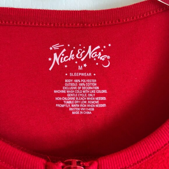 Nick and Nora Footed Onesie Sock Monkey Pajamas Perfect For Christmas - Picture 7 of 8